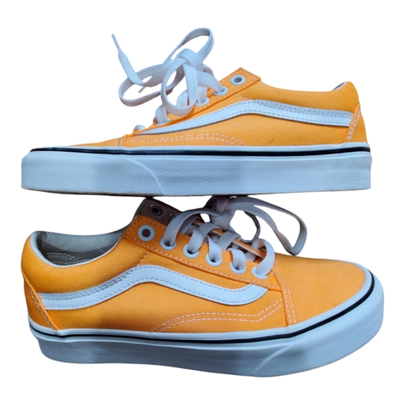 Vans skateboard orange sneaker shoes size 5 women - Picture 2 of 9